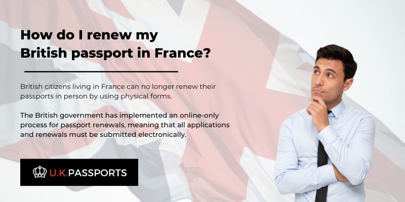 renew British passport in France infographic