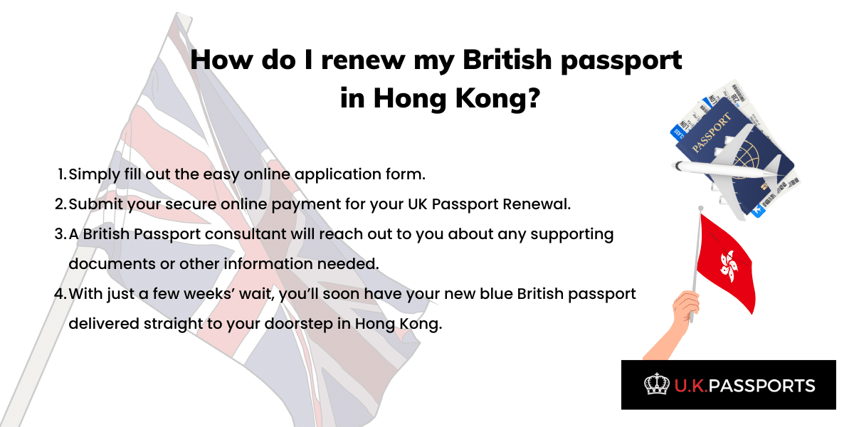 How do I renew my British passport in Hong Kong infographic