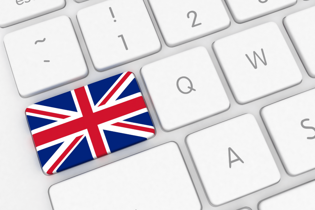 UK keyboard for passport renewal