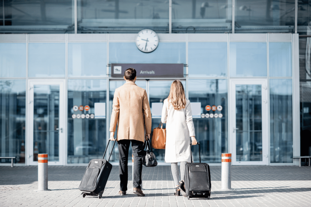 people at the airport